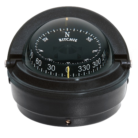Ritchie S-87 Voyager Compass - Surface Mount - Black S-87